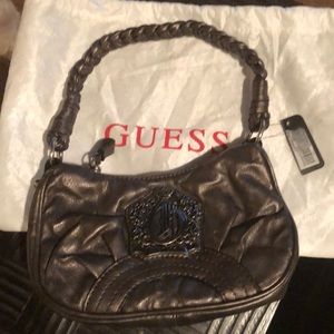 Guess pewter mini handbag